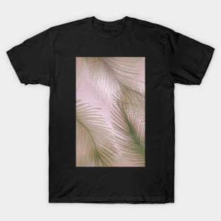 PASTEL FEATHERS PALM TROPICAL MUTED EXOTIC BEACH DESIGN T-Shirt